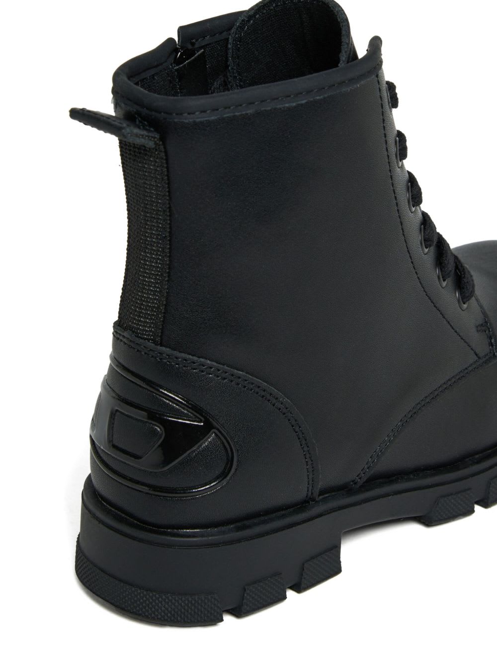 Diesel D-hammer Ak Lace-up Combat Boots In Black