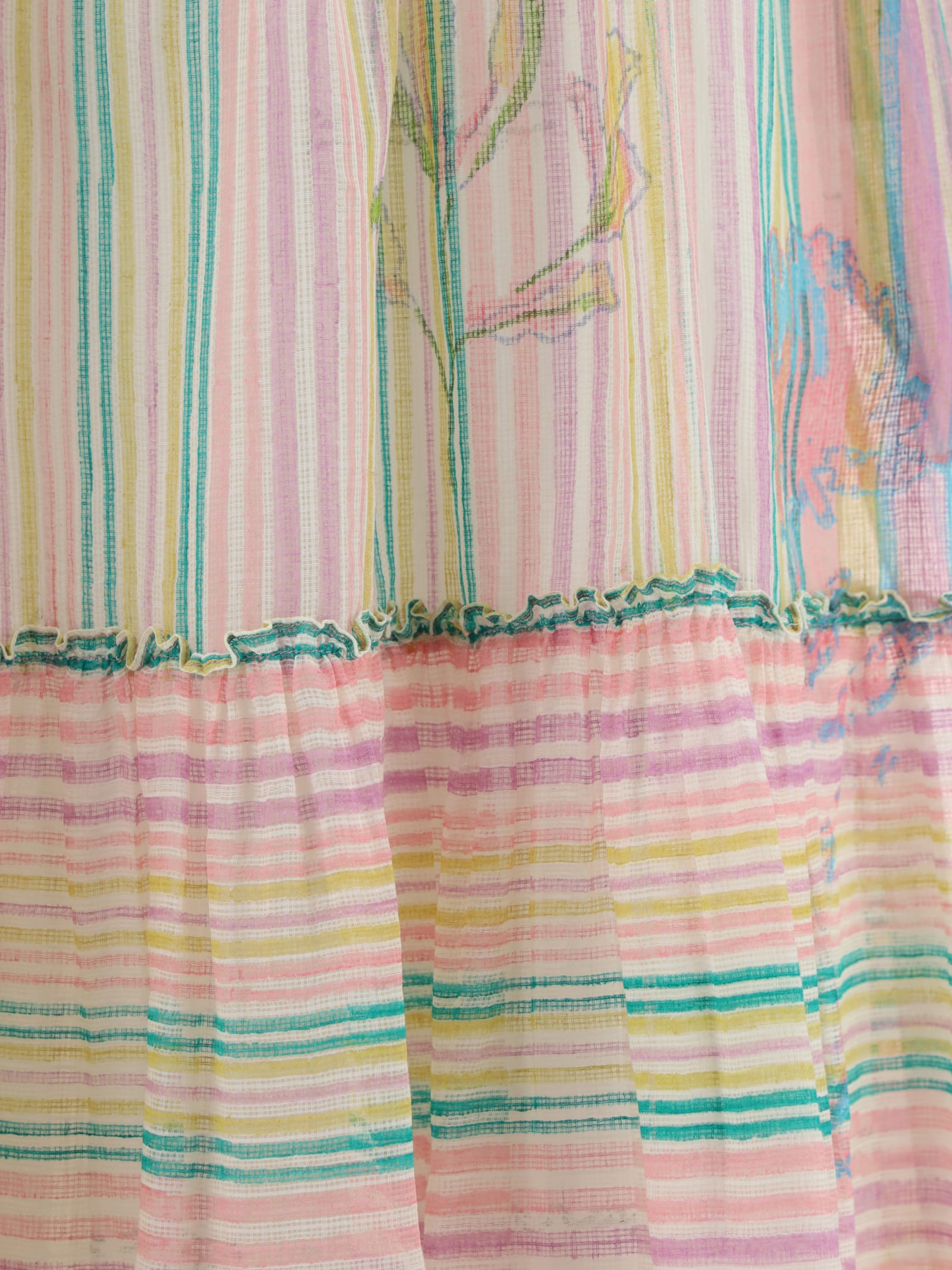 Shop Eka Pine Long Dress In Multicolor