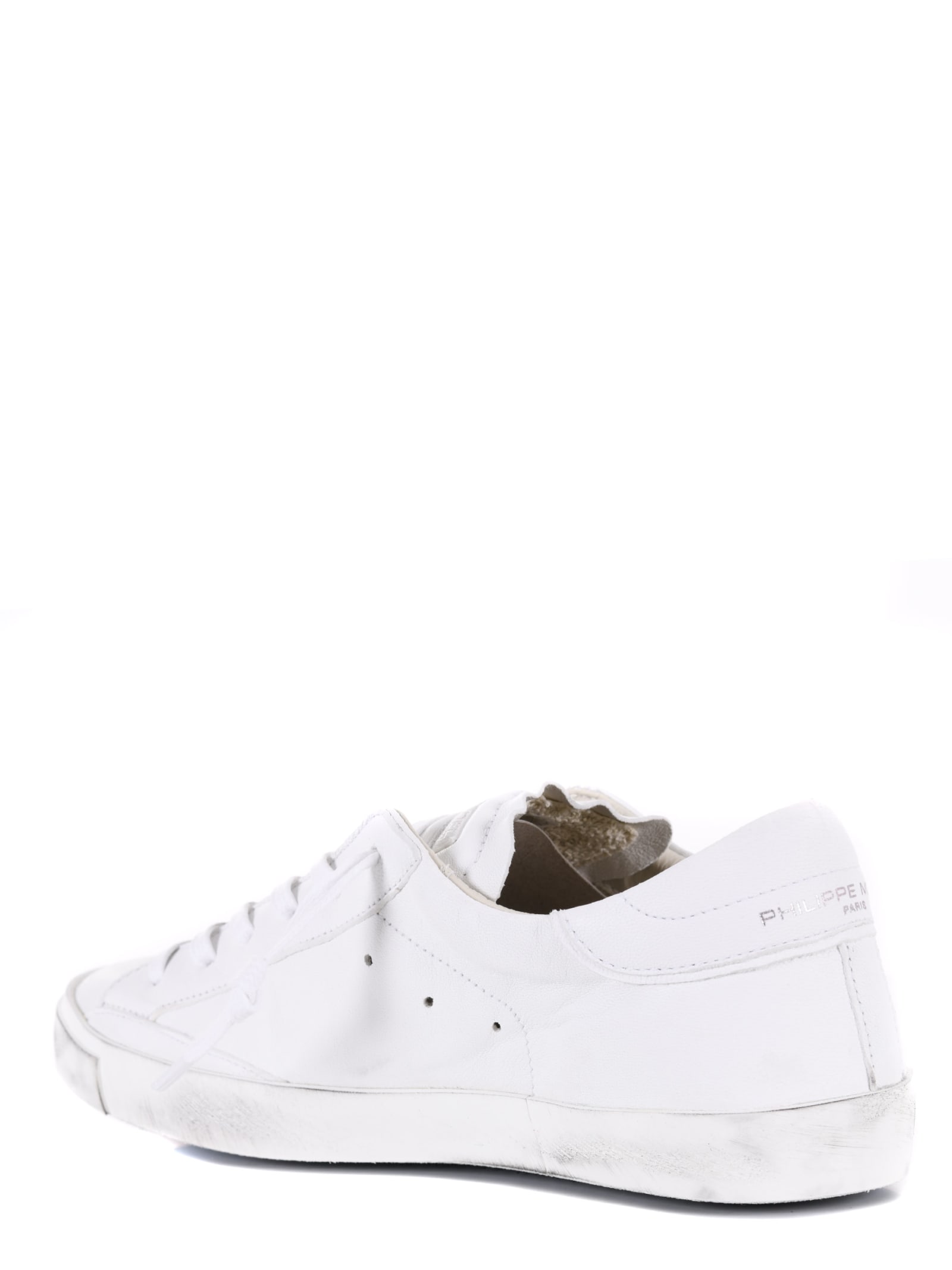 Shop Philippe Model Mens Sneakers In White