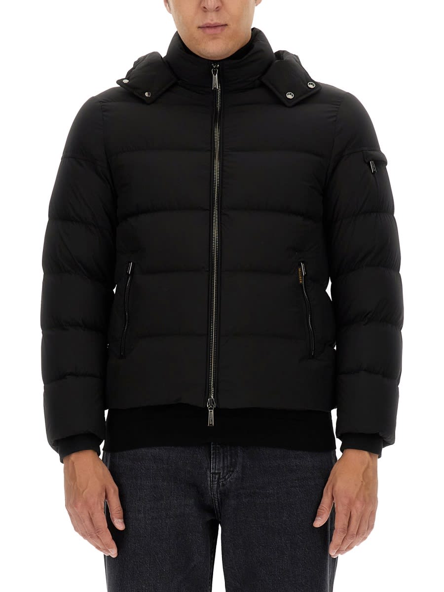 Shop Moorer Jacket Brett-skt In Black