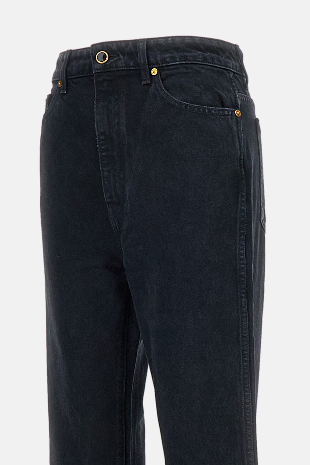 Khaite Danielle Jeans In Black