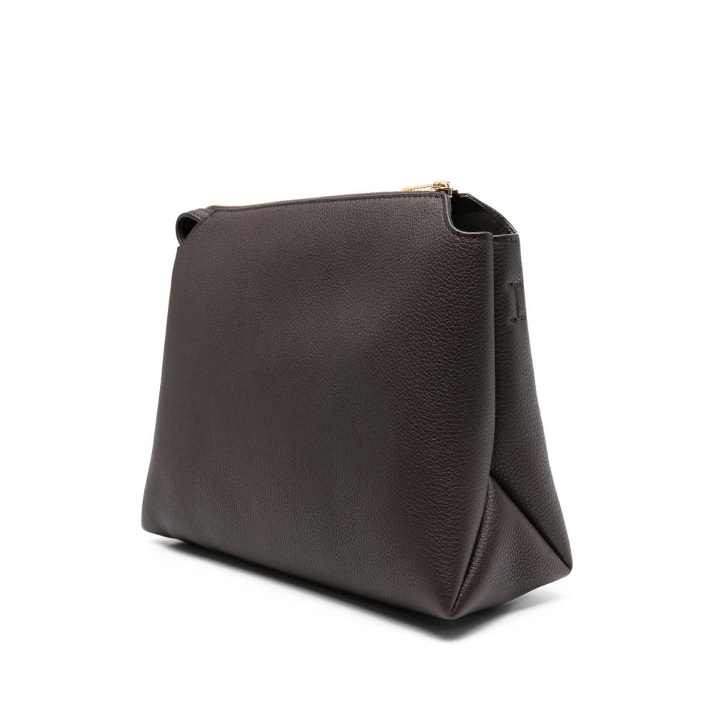 Khaite Leather Shoulder Bags In Brown