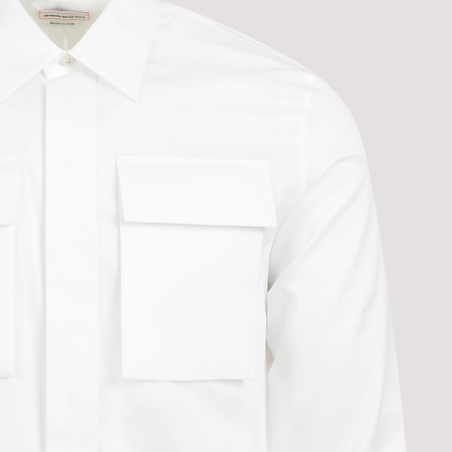 Shop Alexander Mcqueen Cotton Shirt In White