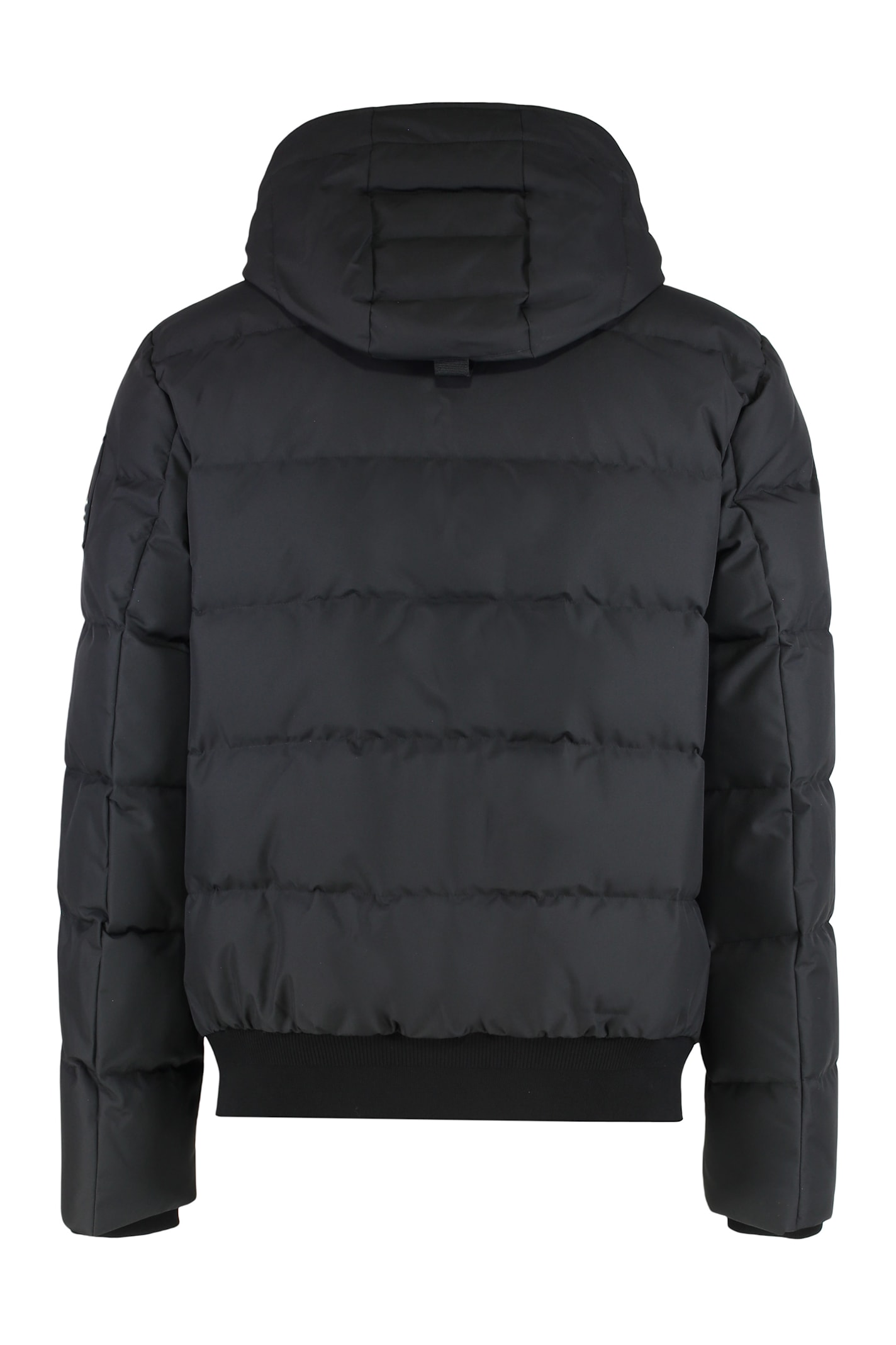 Moose Knuckles Cloud Bomber Jacket With Lambskin Finishes In Black