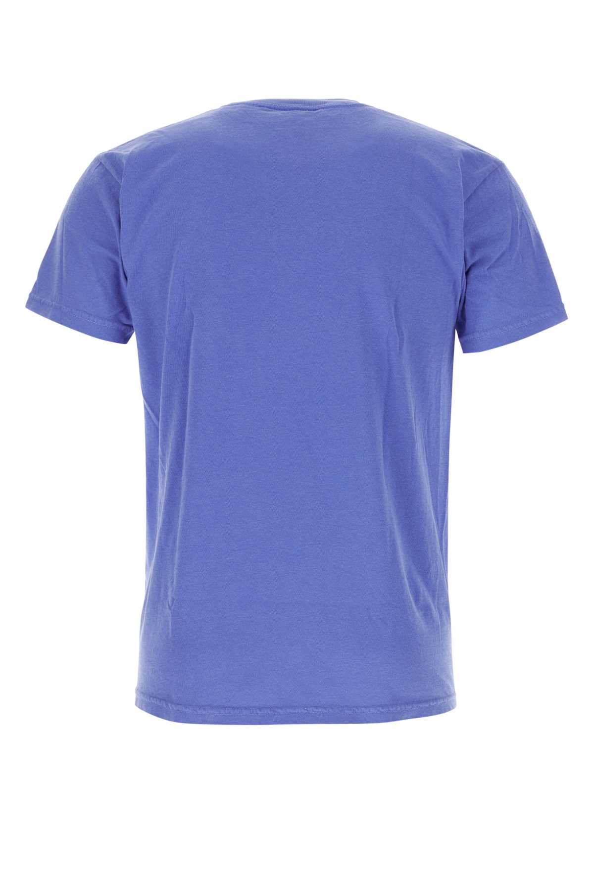Kidsuper Cerulean Blue Cotton T-shirt In Reunionlilac