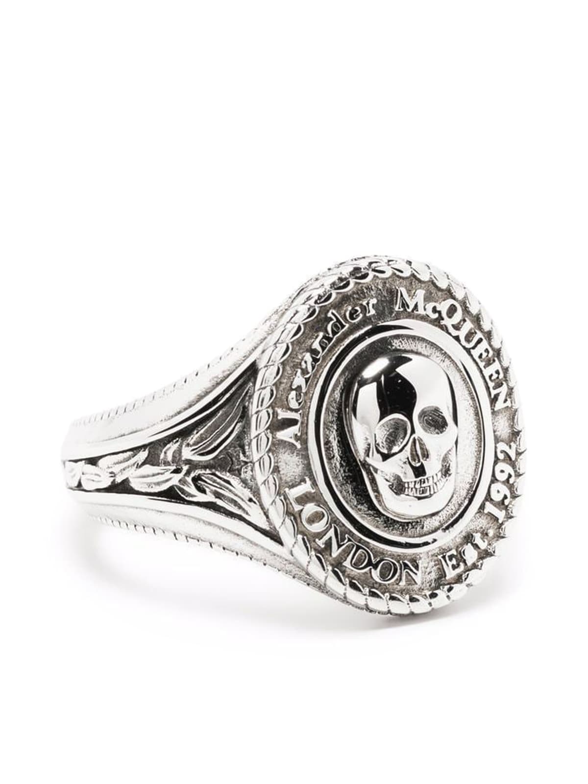 Alexander McQueen Medallion Skull Ring
