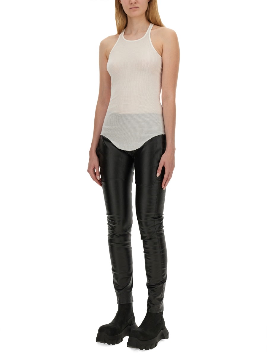 Shop Rick Owens Denim Leggings In Black