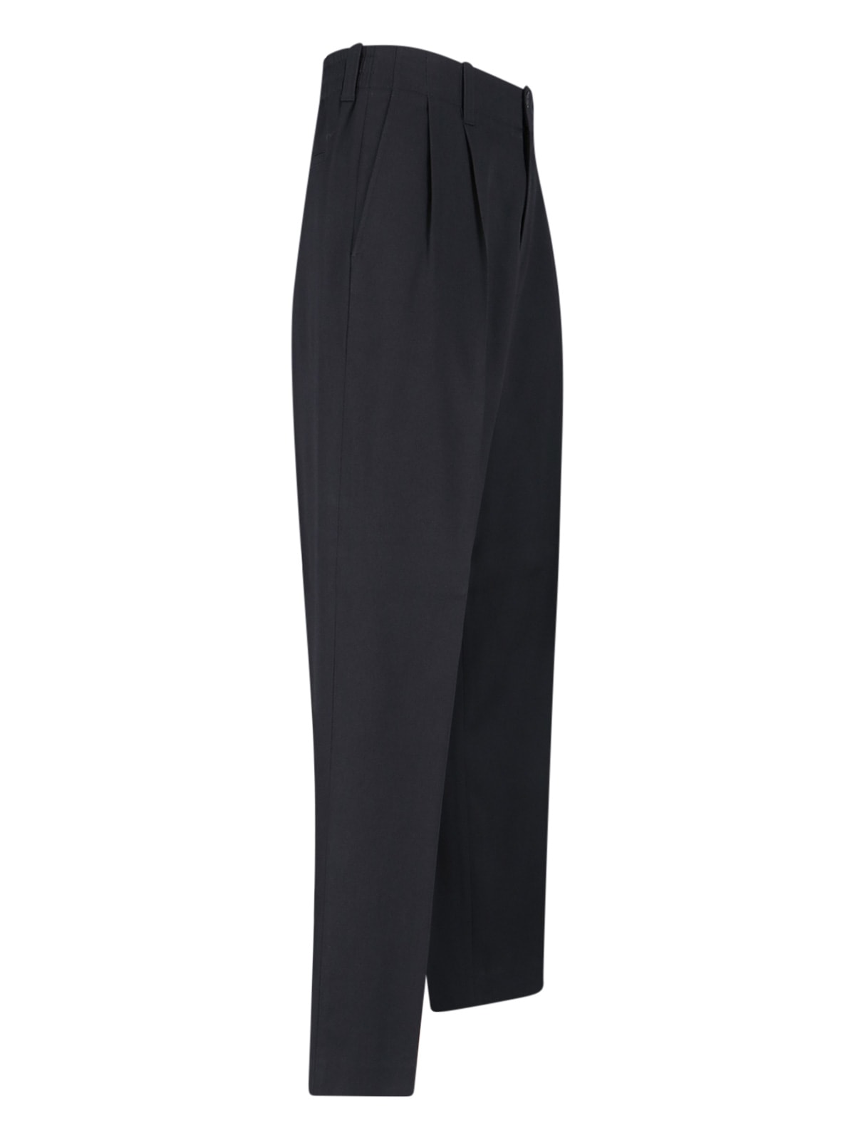 Golden Goose Tailored Black Trousers With Pleated Front In Black