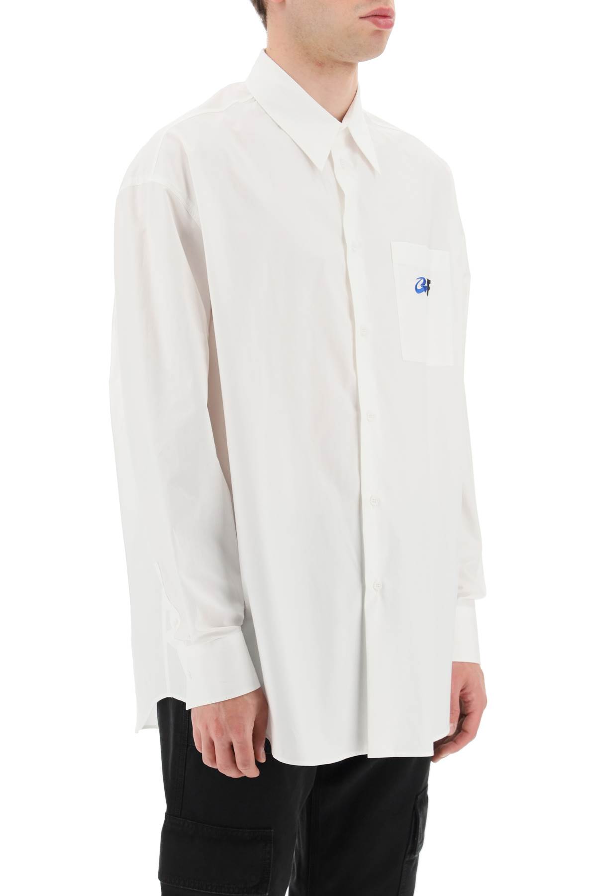 OFF-WHITE EXACT OPPOSITE COTTON OVERSHIRT