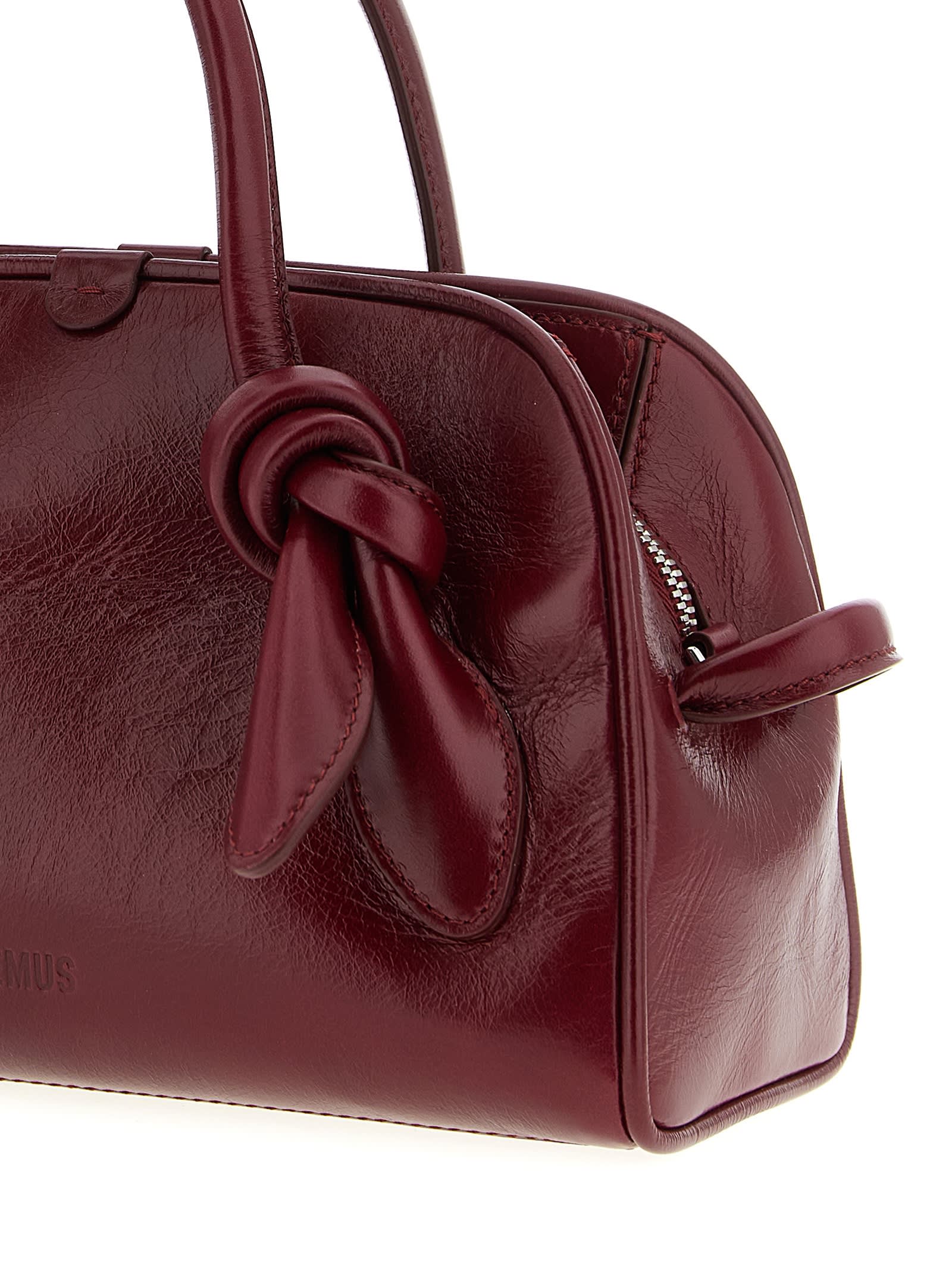 Jacquemus Le Petit Turismo Handbag In Burgundy