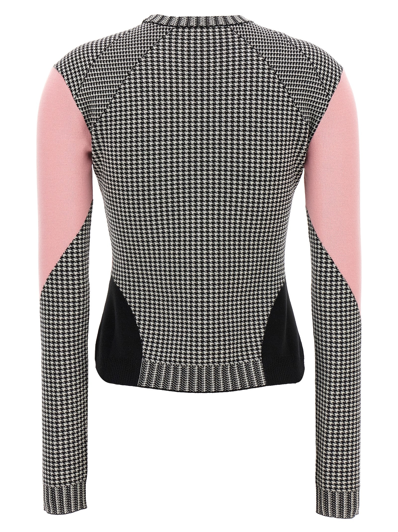 Shop Alexander Mcqueen Houndstooth Sweater In Multicolor