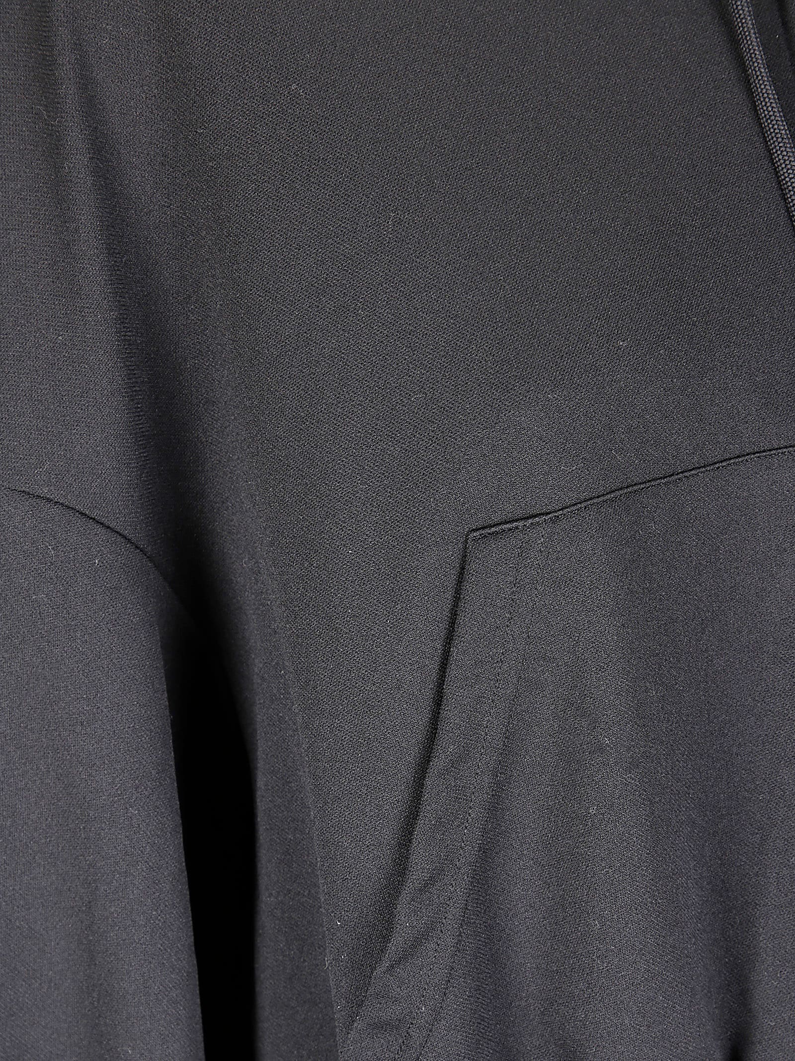 Yohji Yamamoto Unbalanced Zip-up Hoodie In Black