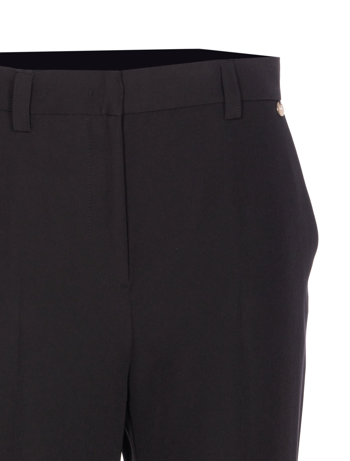 Liu •jo Button-fastening Trousers In Black