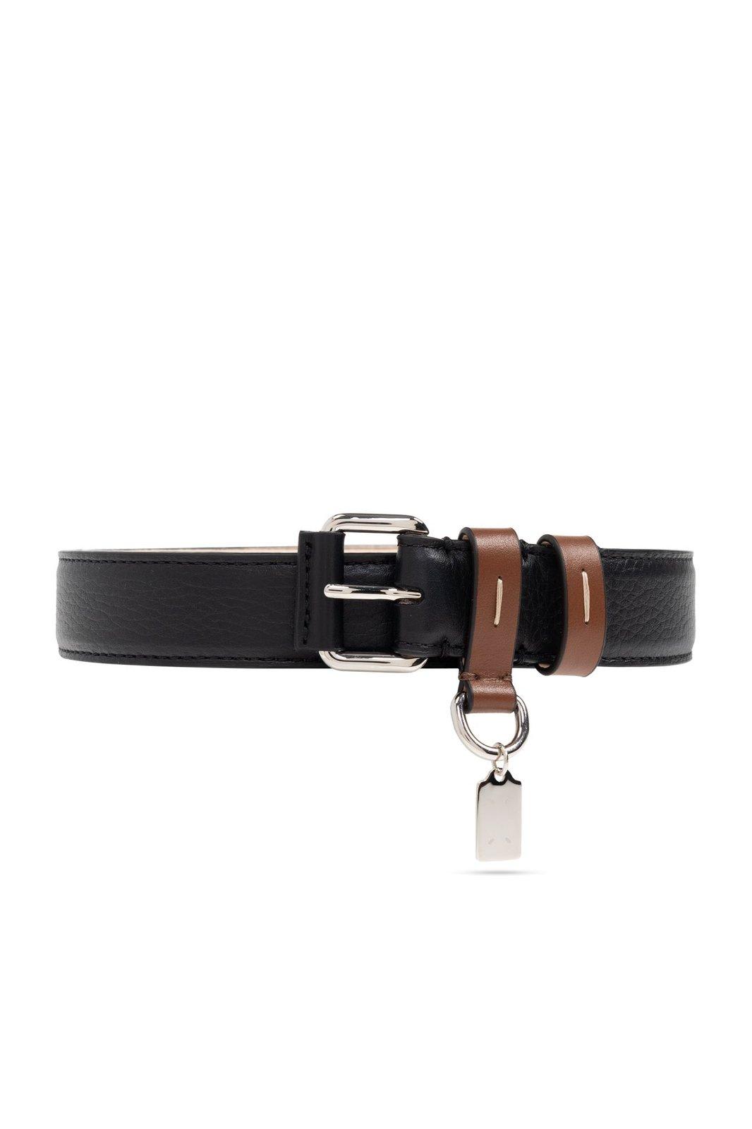 Logo Plaque Buckled Belt