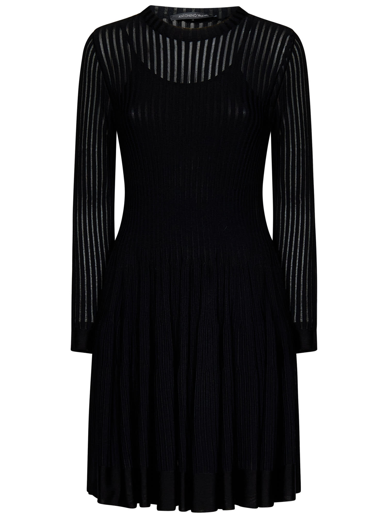 Shop Antonino Valenti Claretta Dress In Black