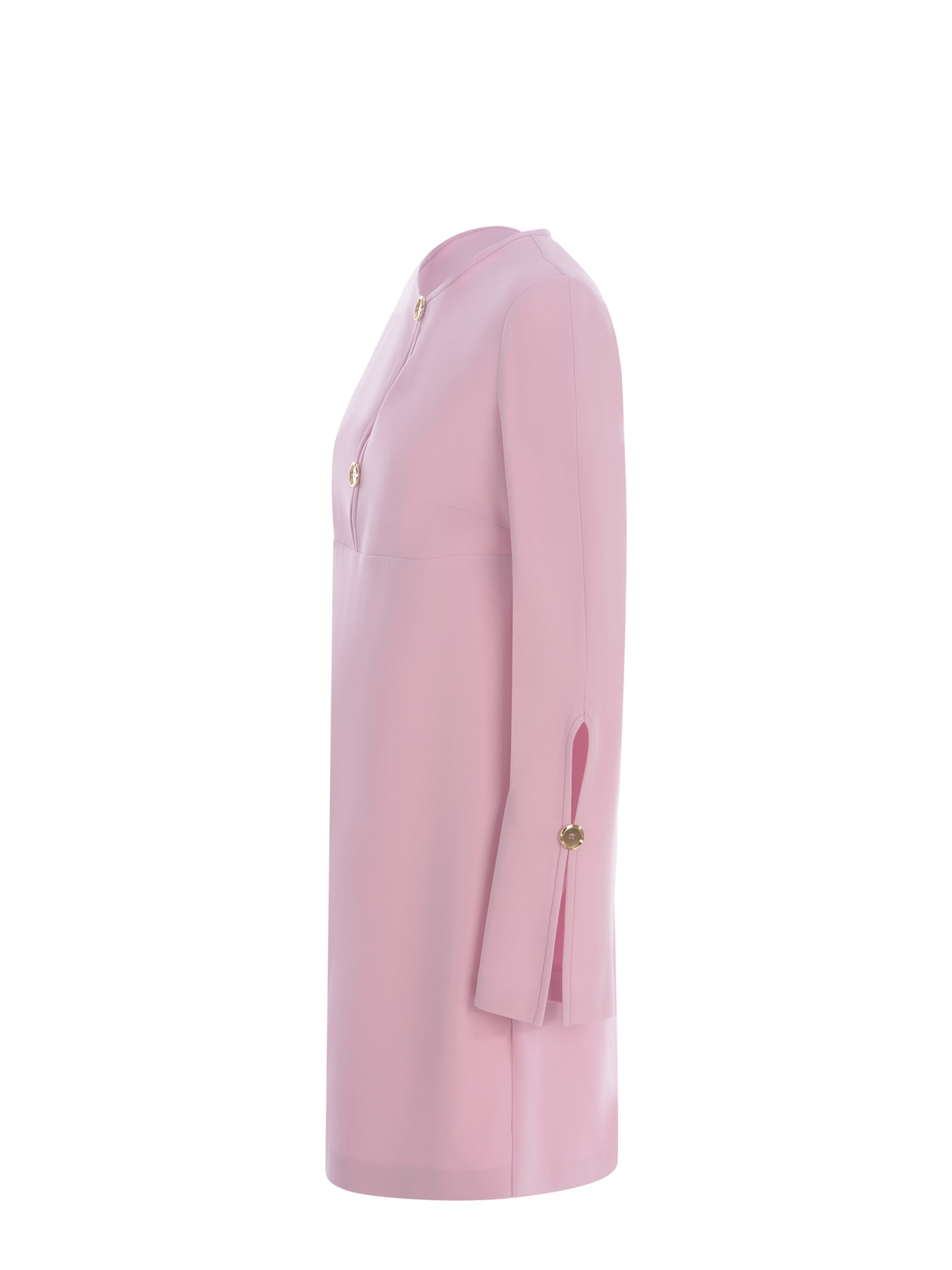 Shop Pinko Dress  Aquarios Made Of Stretch Crêpe In Rosa