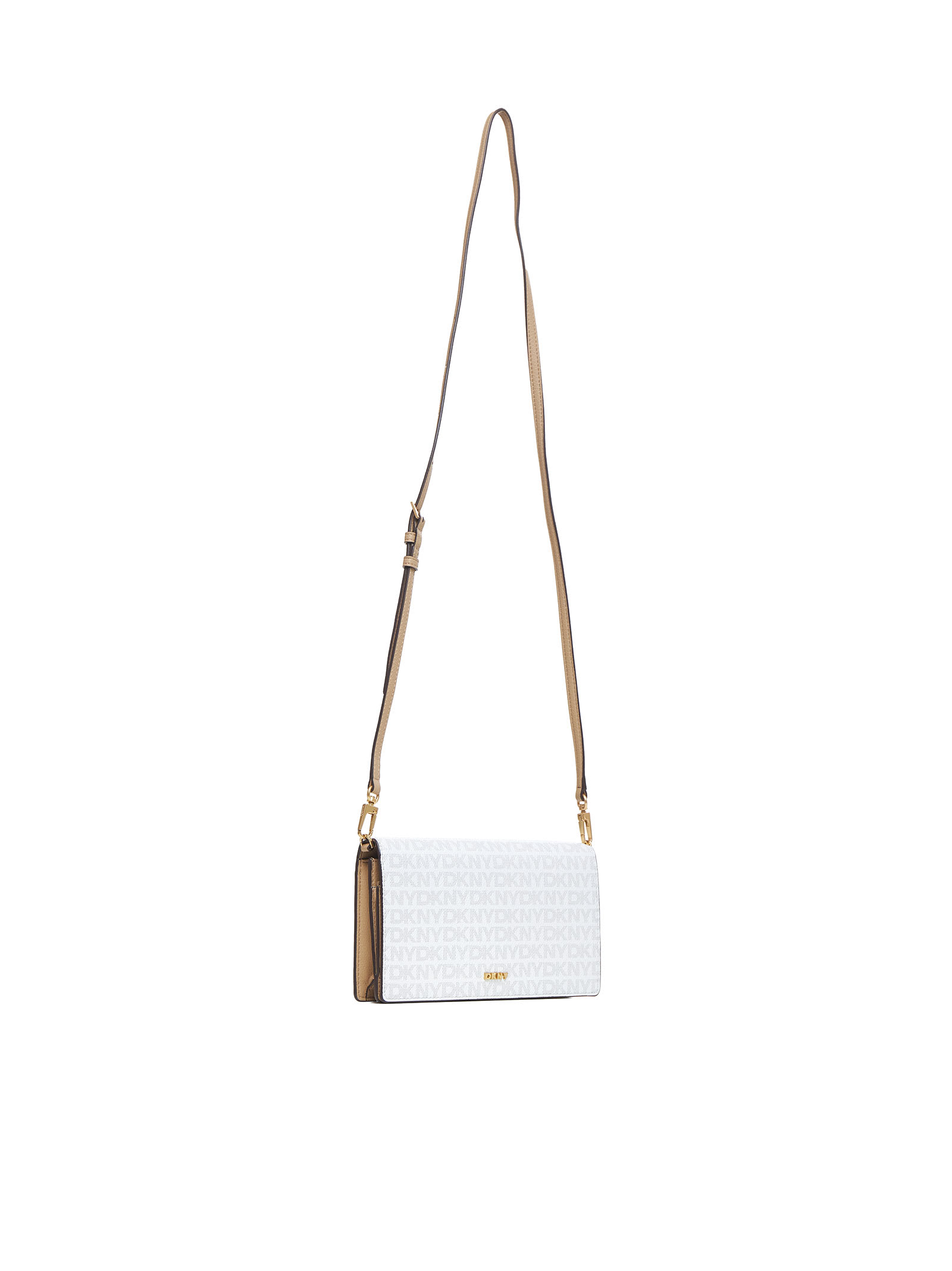 Shop Dkny Shoulder Bag In Cream Cappucino