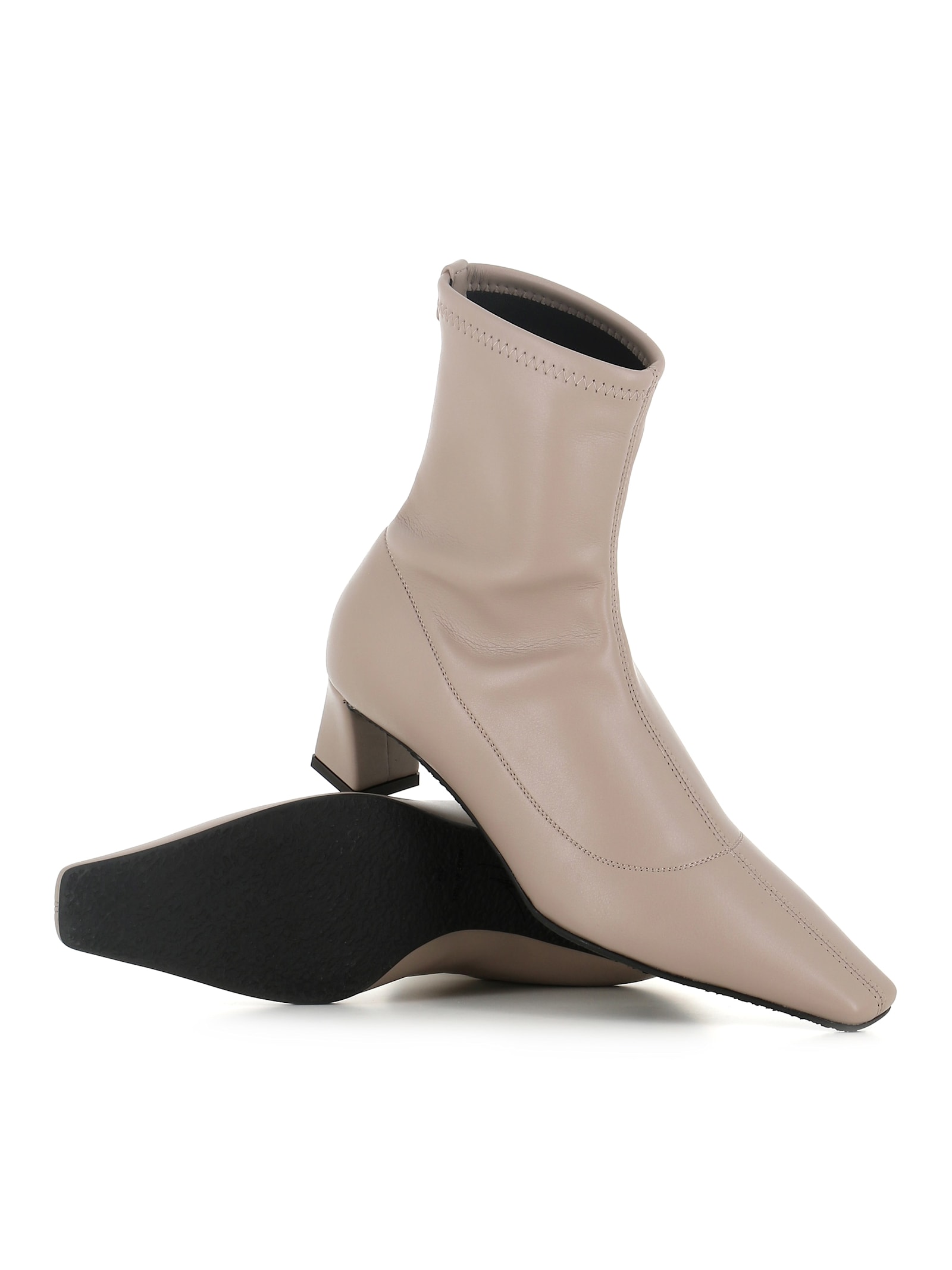 Giuseppe Zanotti Square-toe Block-heel Boots In Sand