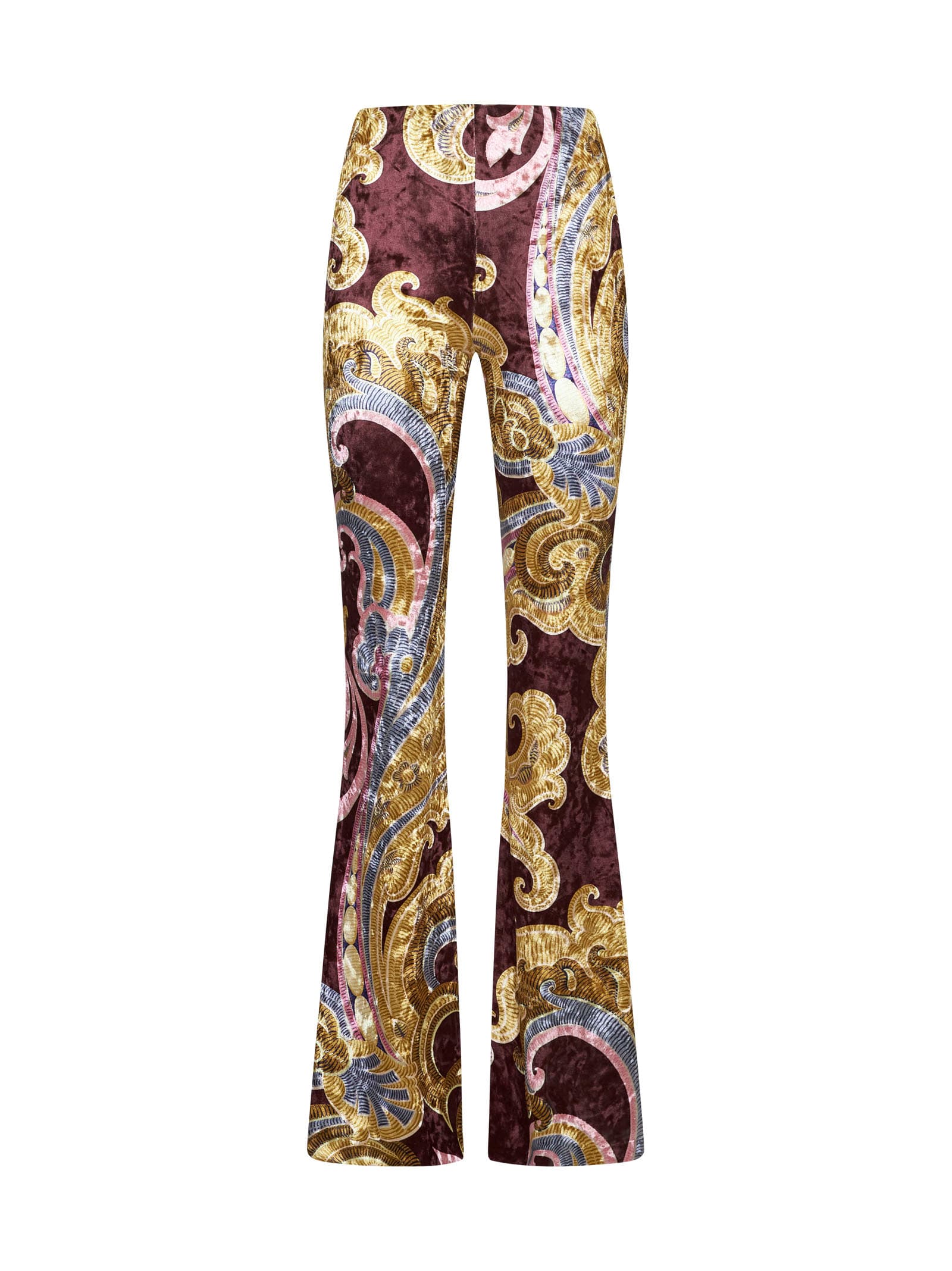 Shop Etro Pants In Stampa F.do Moro