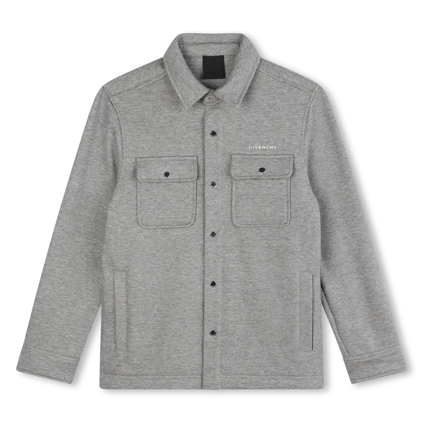 Givenchy Kids' Camicia Con Logo In Gray