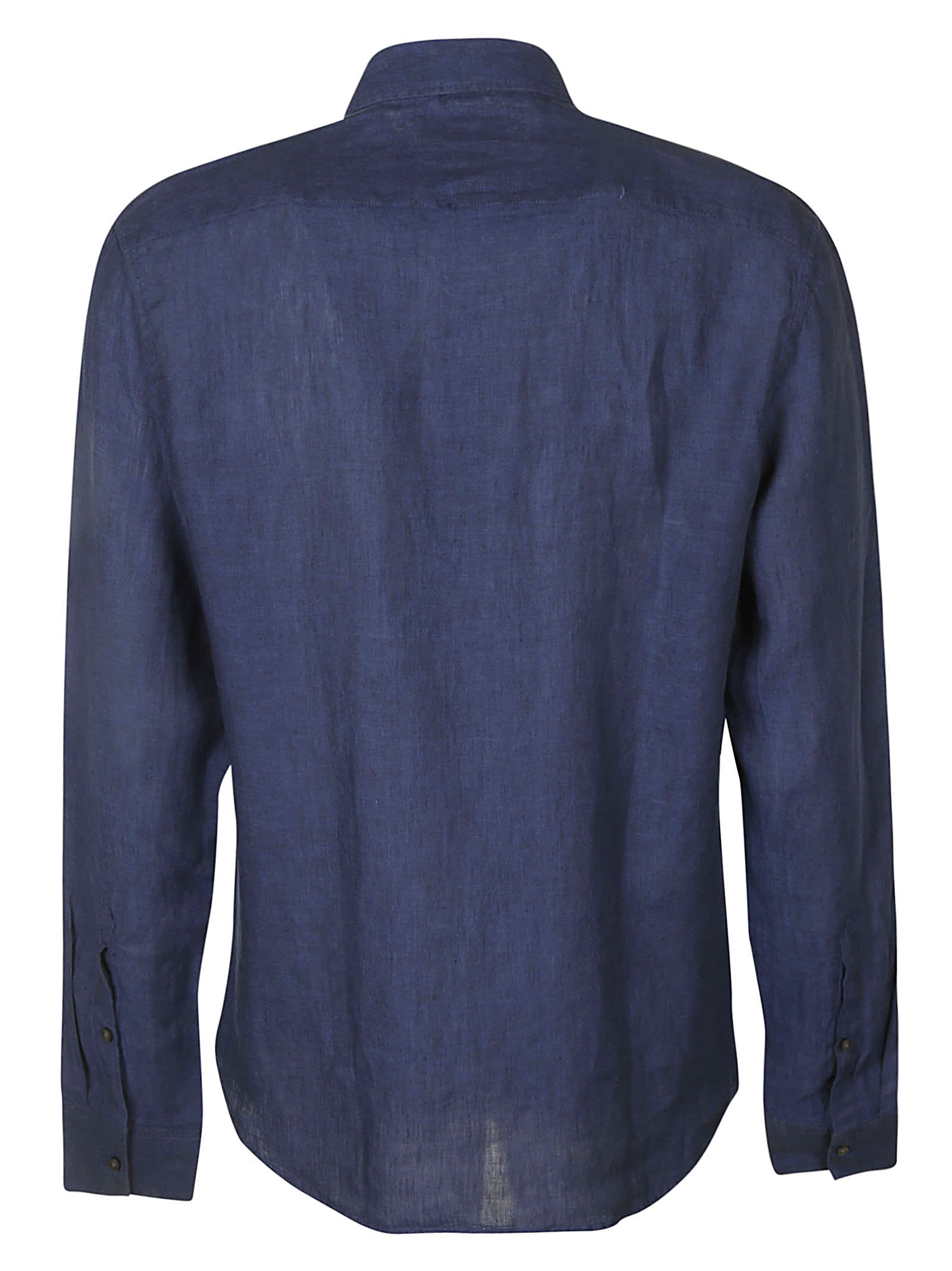 Shop Michael Kors Round Hem Plain Shirt In Blue