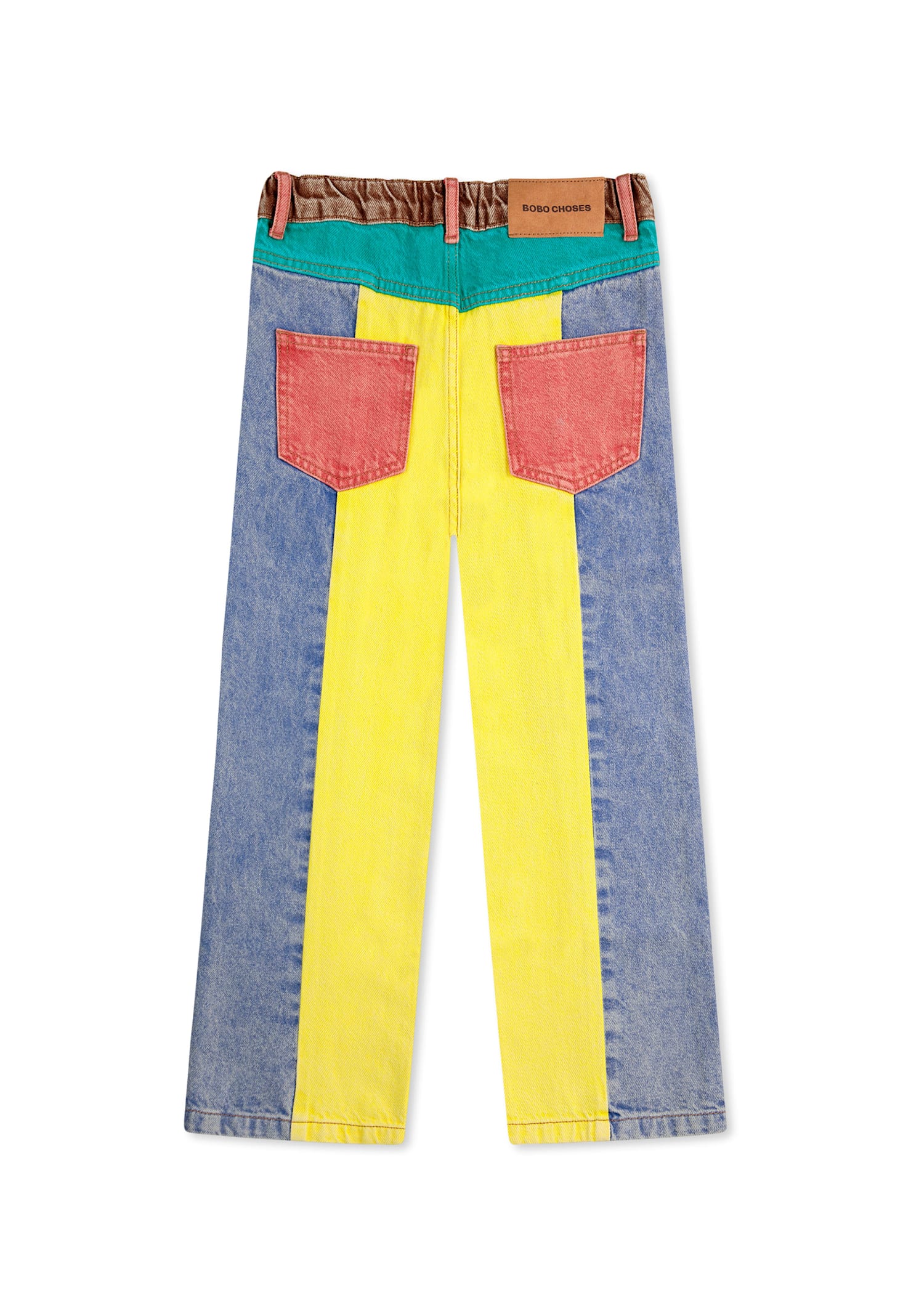 Bobo Choses Multicolor Jeans For Kids With Logo In Multicolor