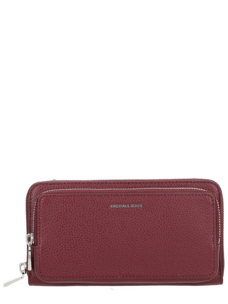 Michael Kors Versatile Cross-body Bag Detachable Strap In Burgundy