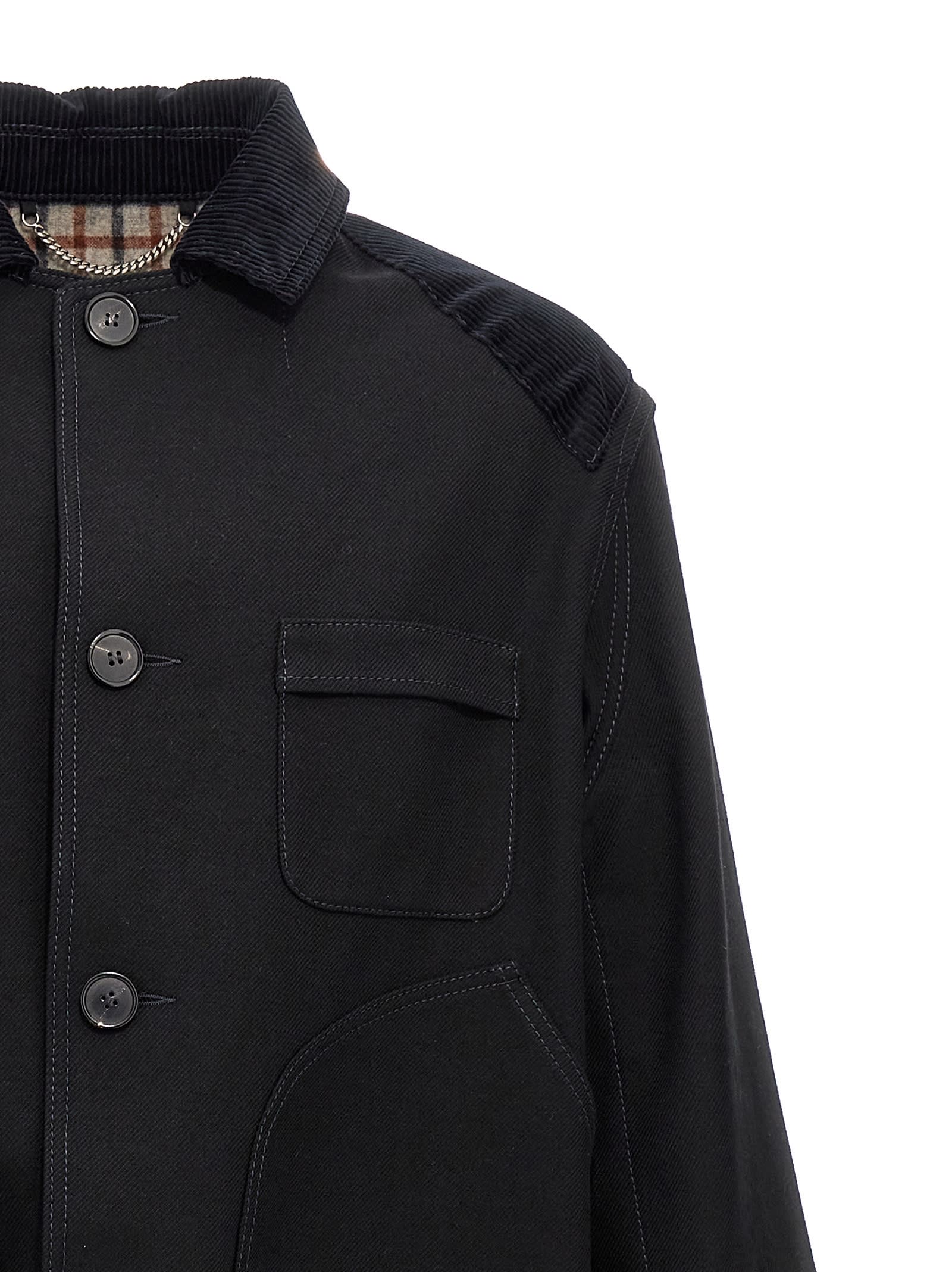 Shop Maison Margiela Single-breasted Coat In Black