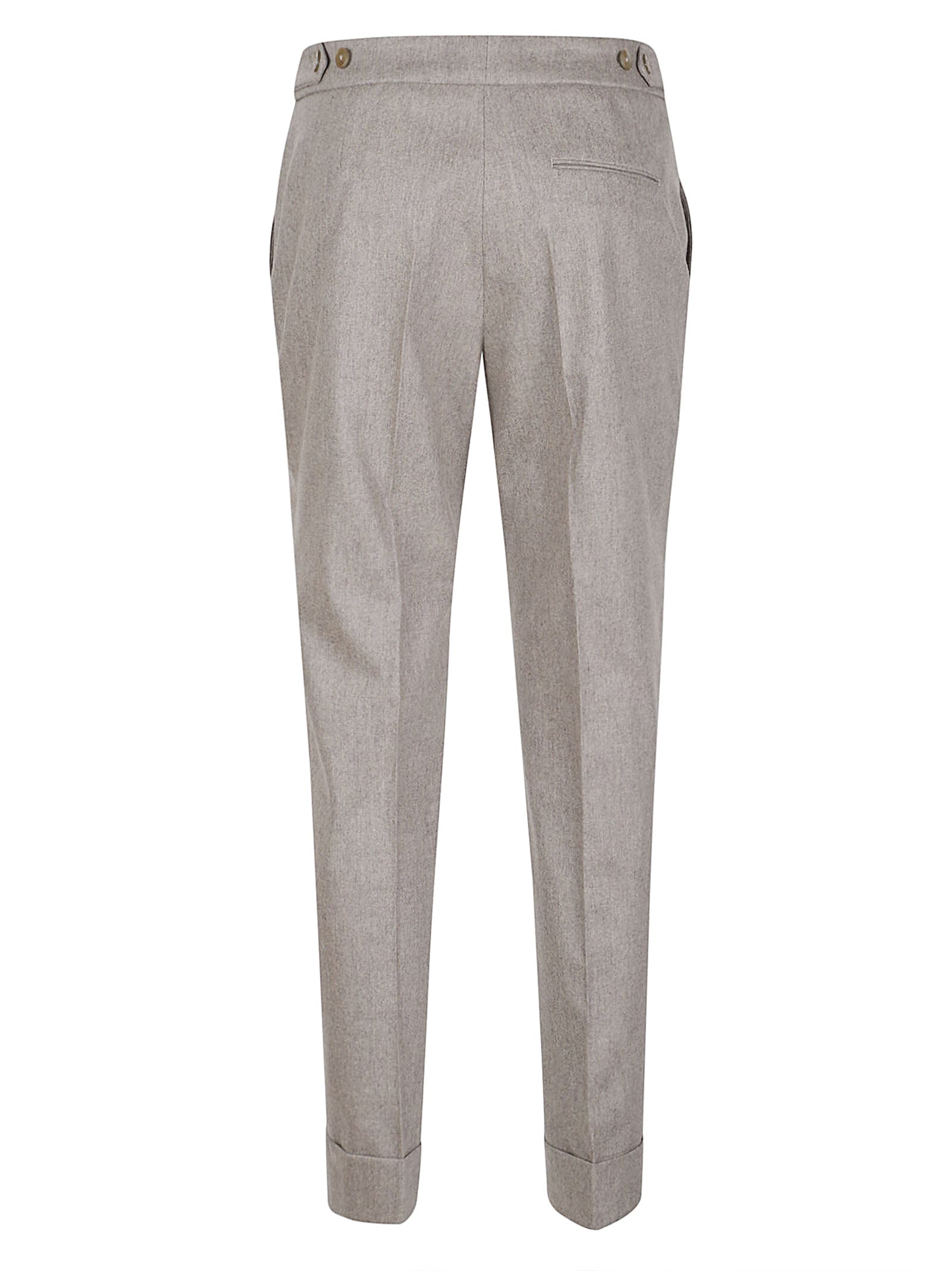 Pt Torino Cuffed Trousers In Gray