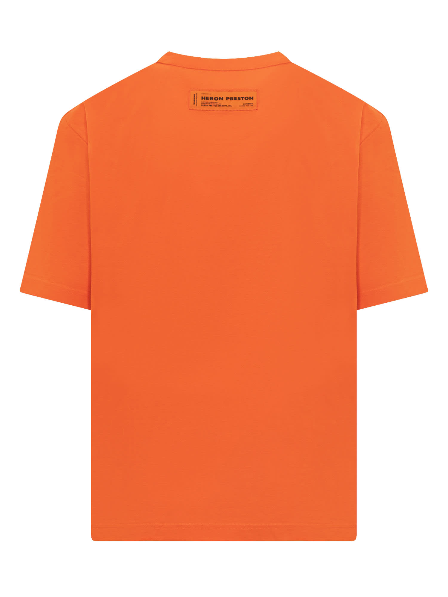 Heron Preston Crewneck T-shirt In Orange White