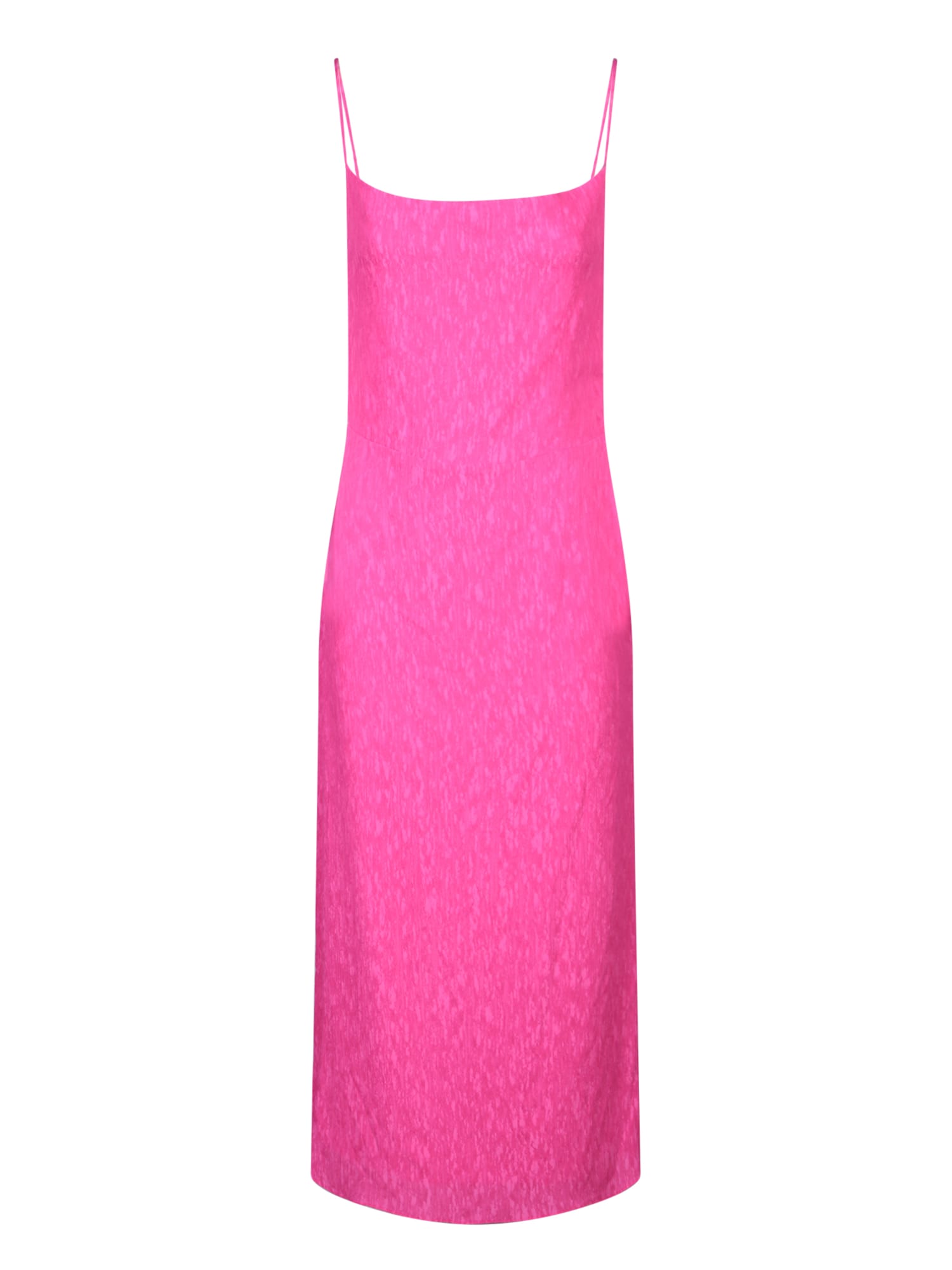 Fuchsia Viscose Long Slip Dress