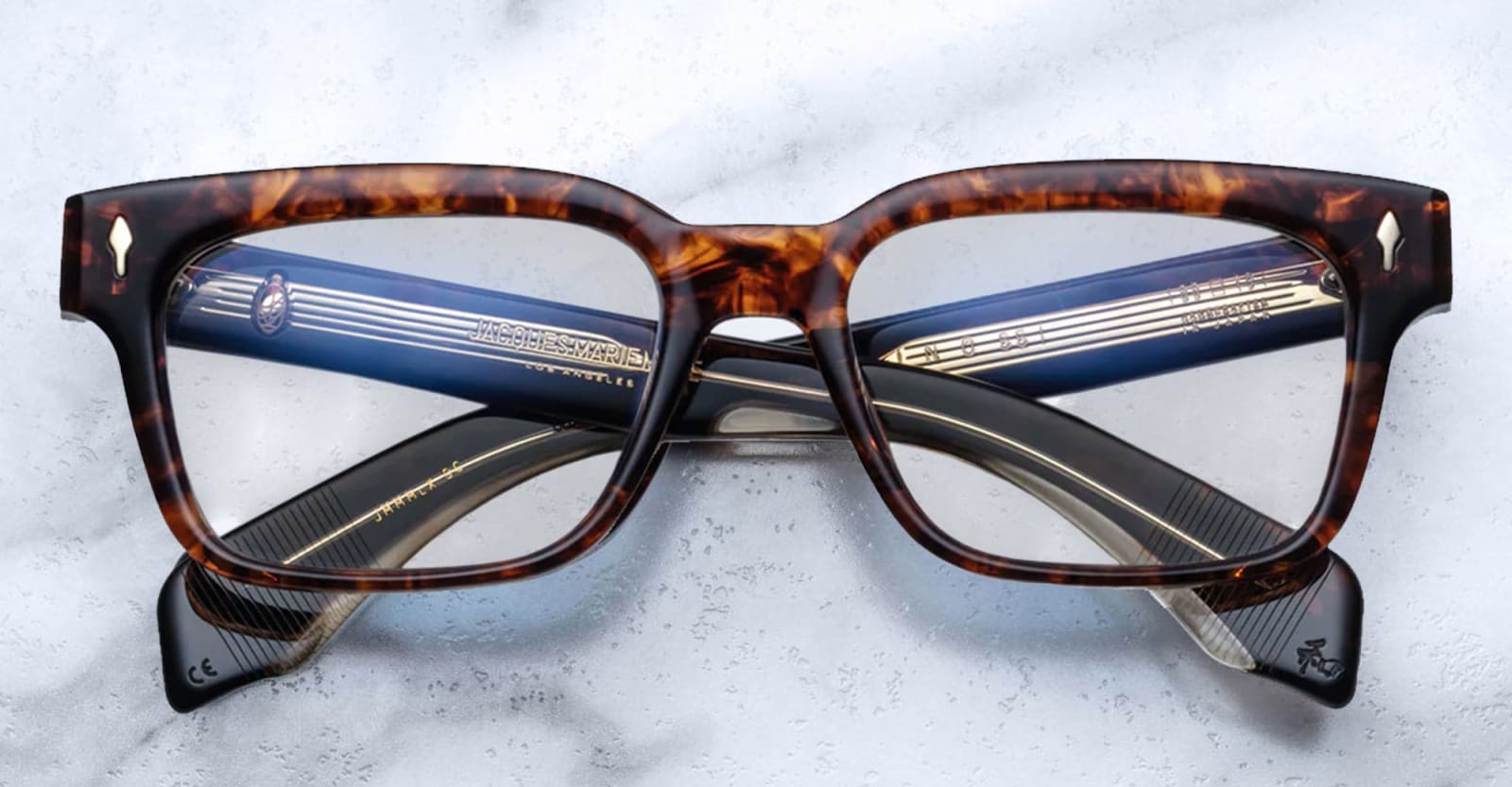 Jacques Marie Mage Molino 55 - Argyle Rx Glasses In Havana/gold