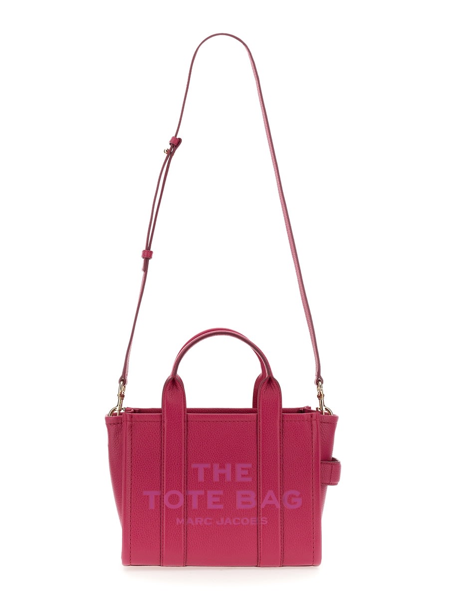 Shop Marc Jacobs The Tote Bag Small In Fuchsia