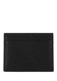 Shop Christian Louboutin Kios Card Holder In Black/black