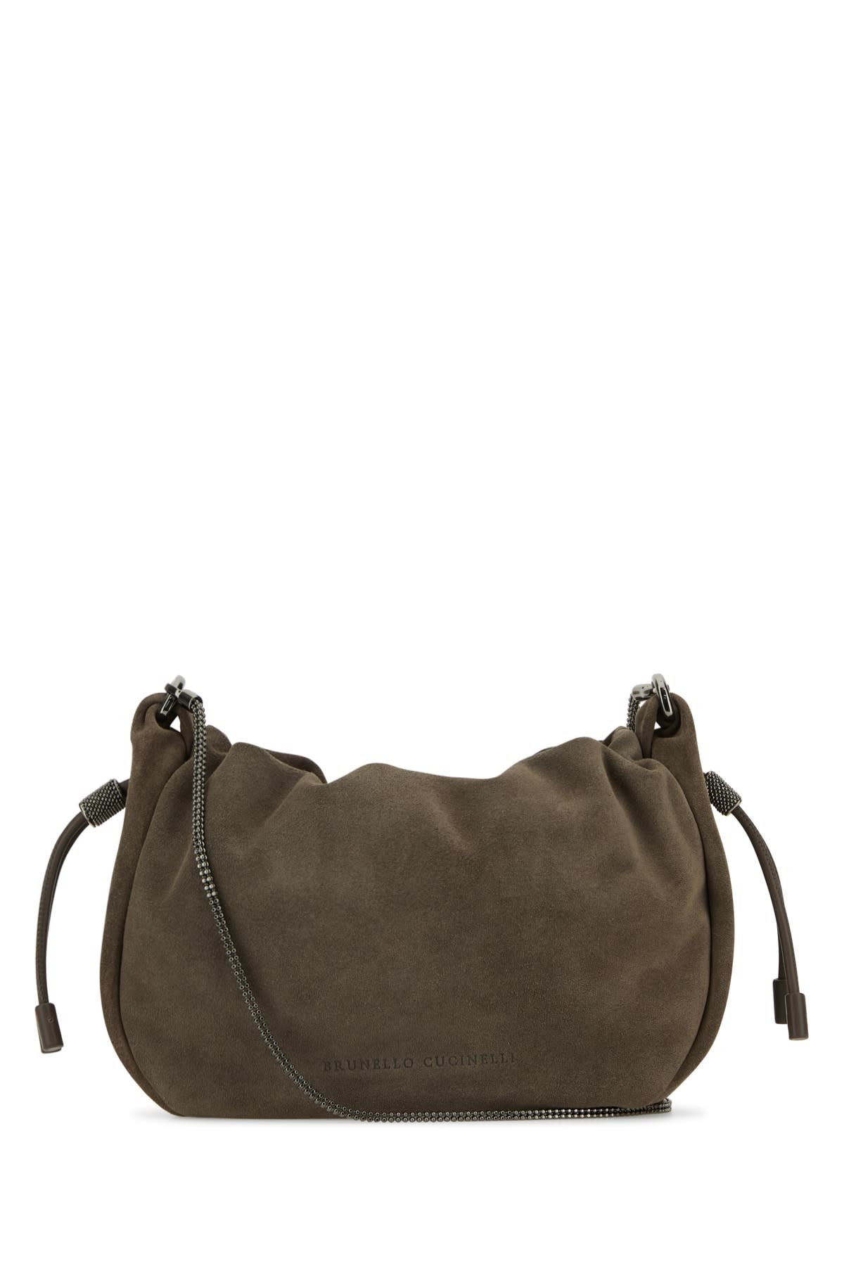 Brunello Cucinelli Leather Shoulder Bag In Brown