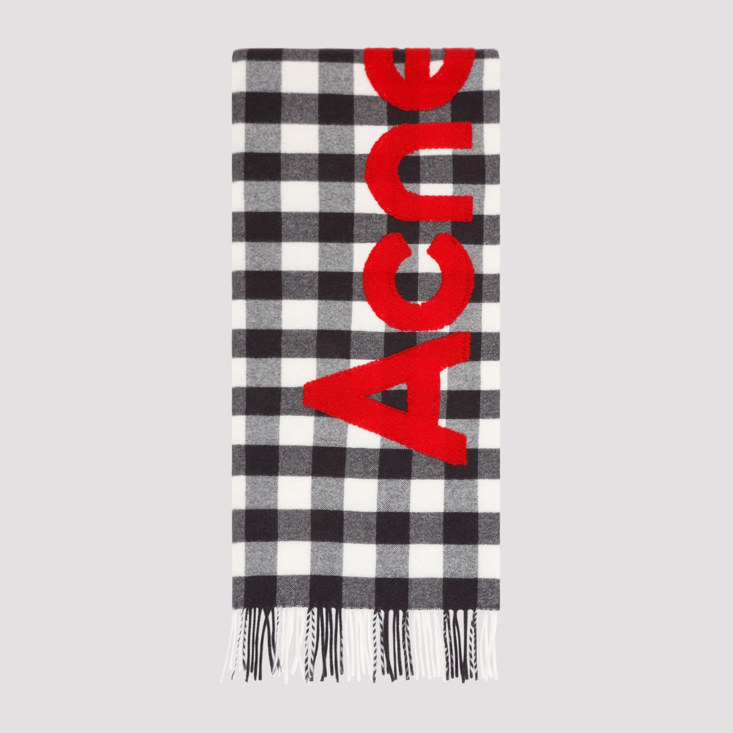 Shop Acne Studios Wool Scarf In White