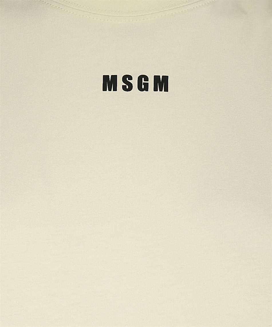 Msgm Knee Length Dress Crew Neck In Neutral