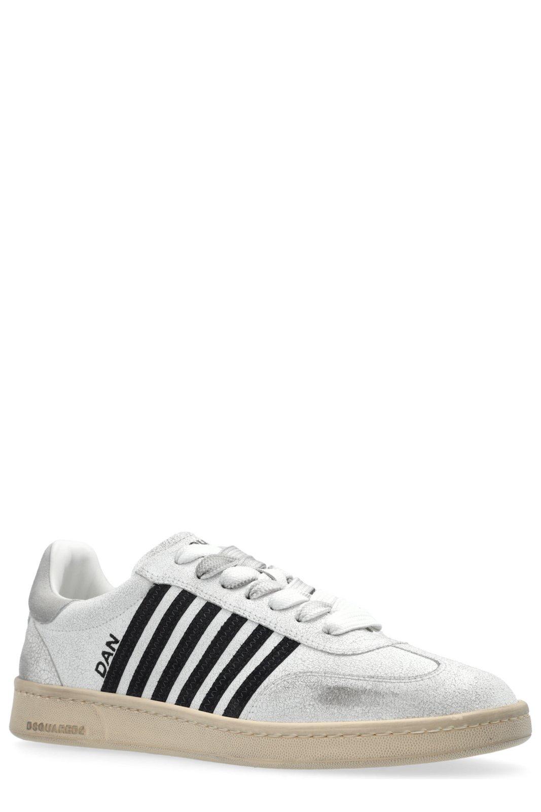 Shop Dsquared2 Boxer Vintage Low-top Sneakers In White