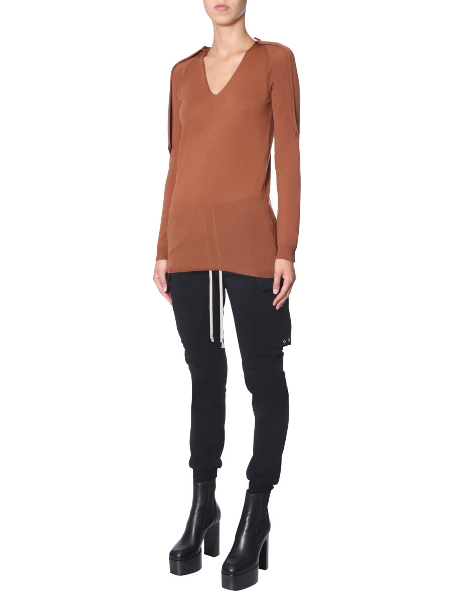 Shop Rick Owens Zionic Sweater In Brown