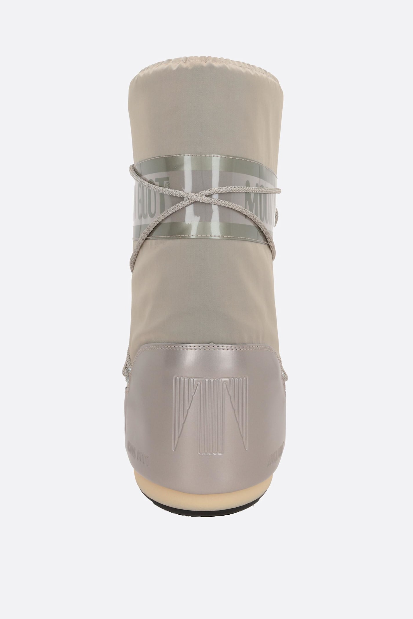 Moon Boot Icon Glance Satin High-top Snow Boots In Gray