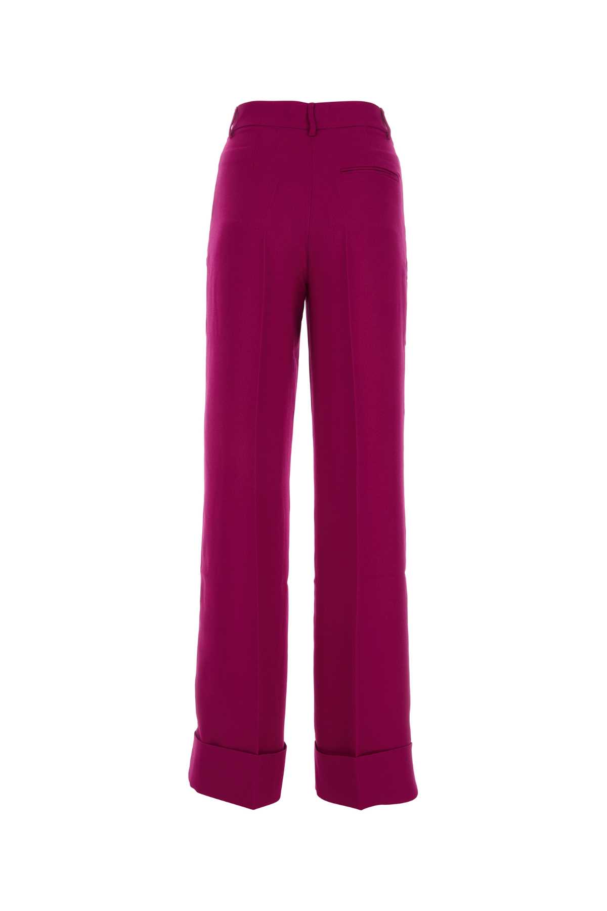 Shop The Andamane Tyran Purple Polyester Pant In Ciclamino