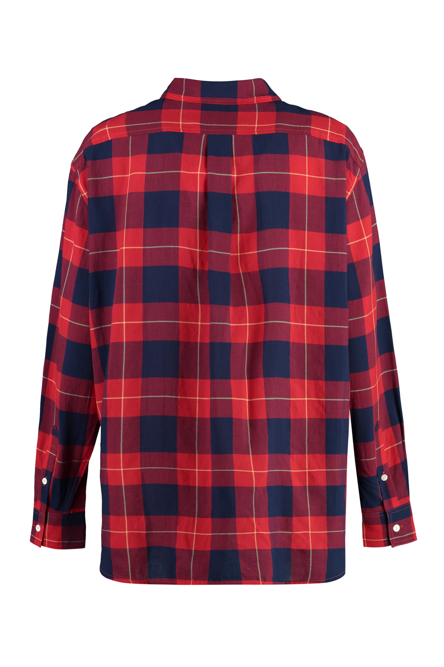 Shop Totême Checked Cotton Shirt In Multicolor