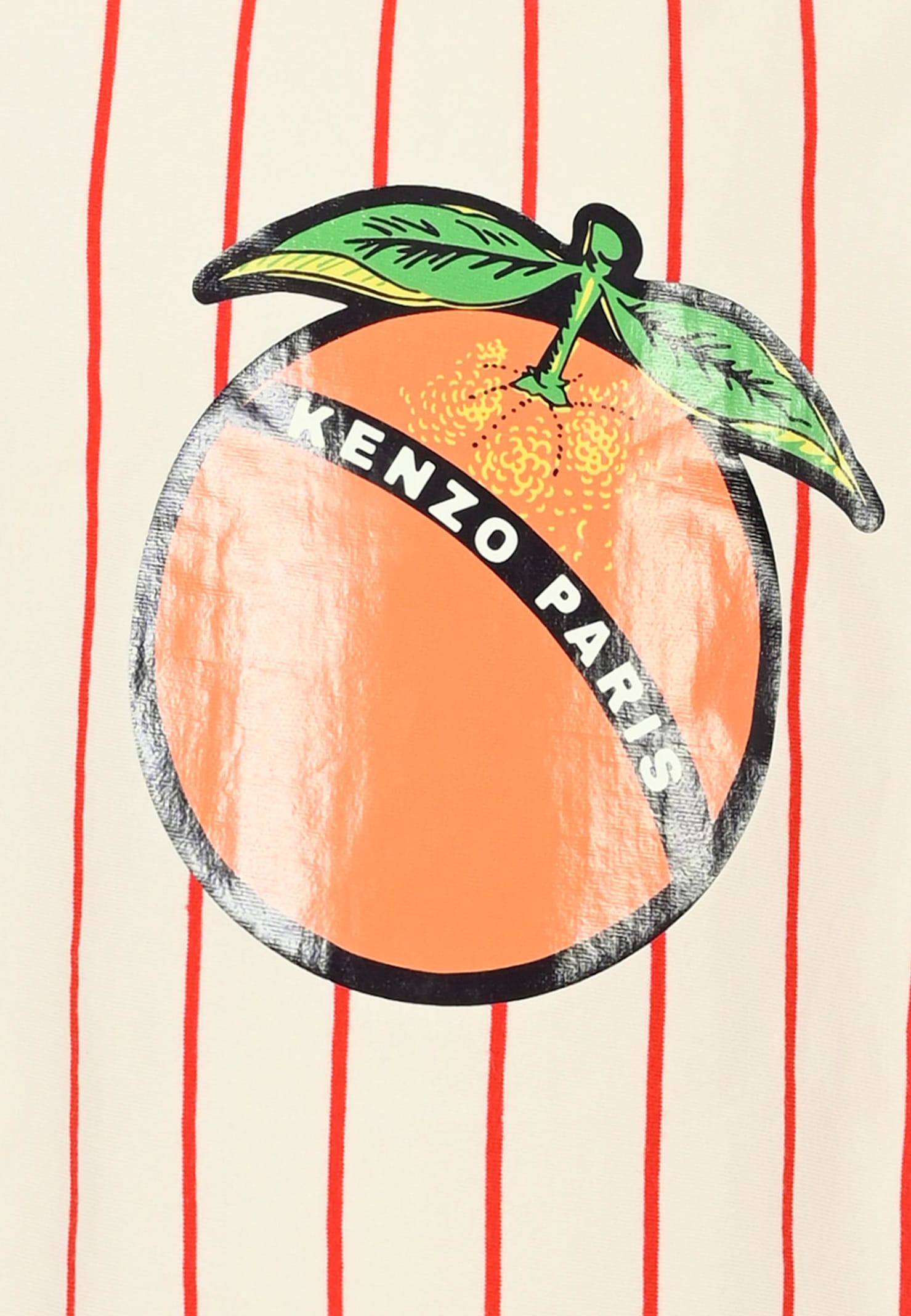 Kenzo Multicolor T-shirt For Girl With Orange In Multi