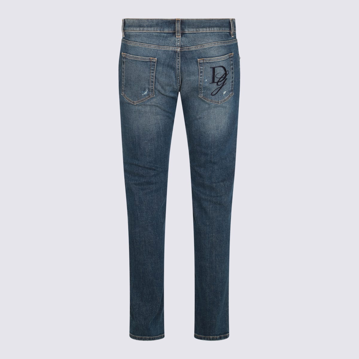 Shop Dolce & Gabbana Blue Cotton Denim Jeans In Variante Abbinata