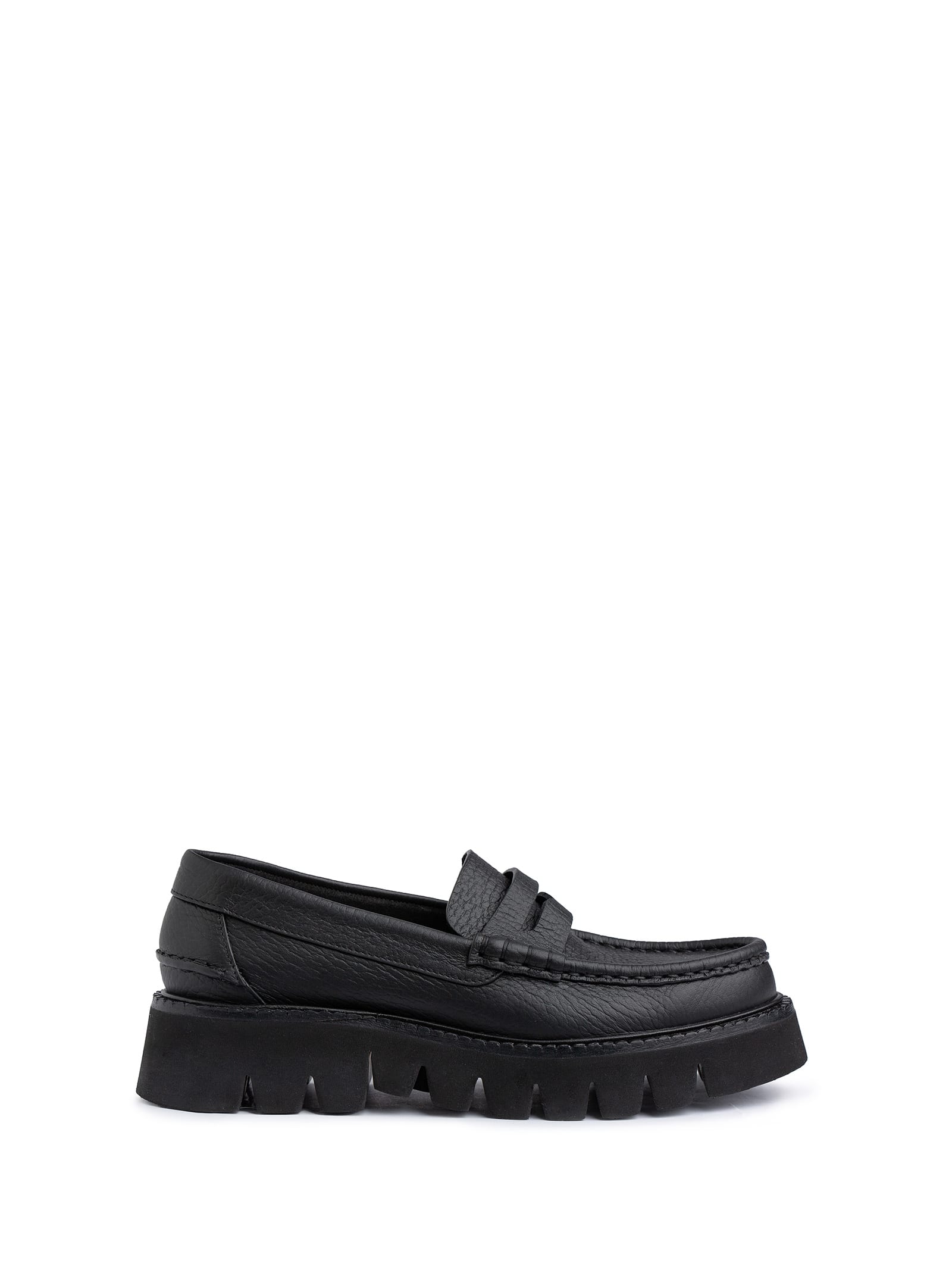 Black Leather Moccasin