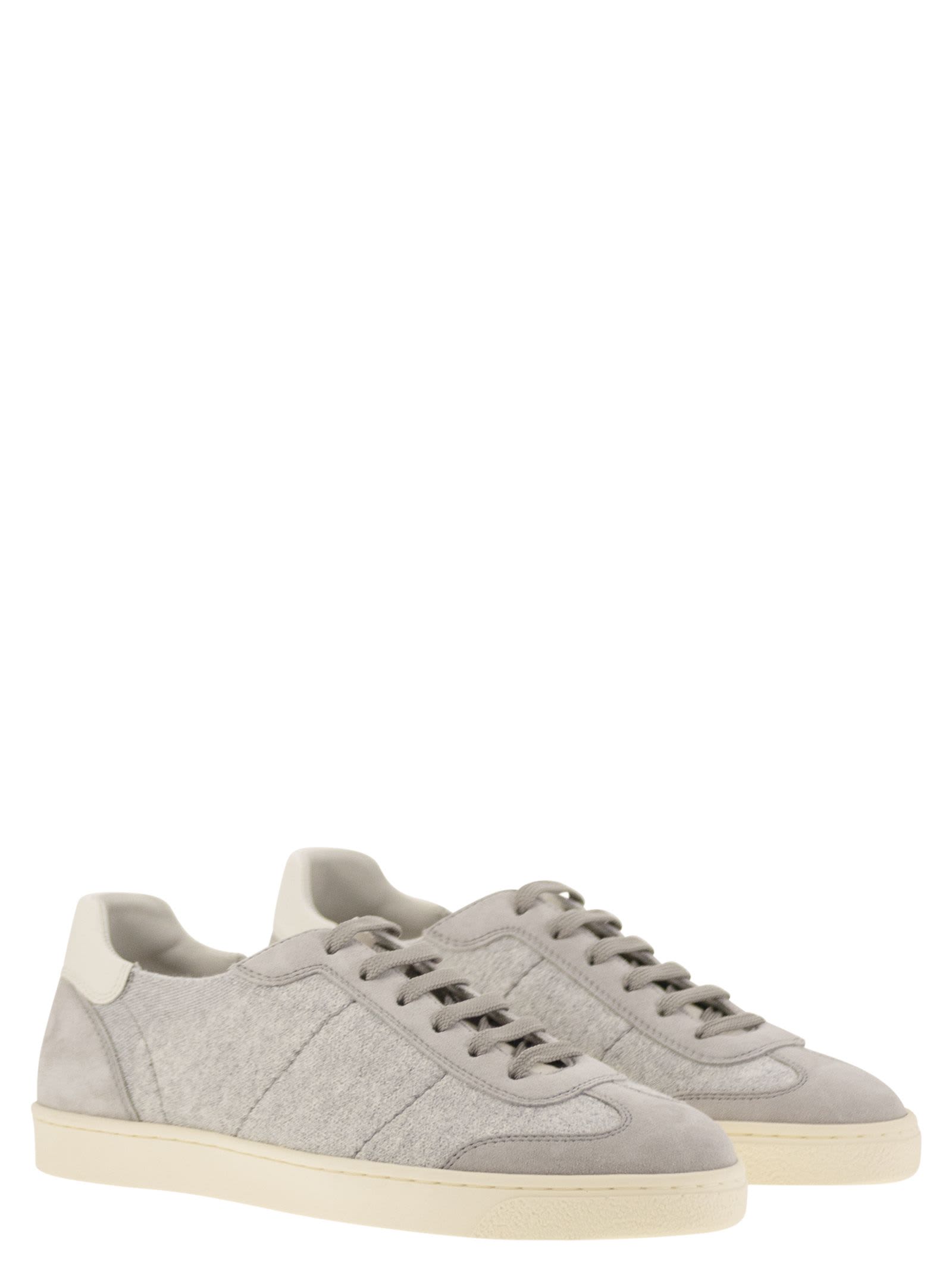 Brunello Cucinelli Knitted Low-top Sneakers In Cfk54