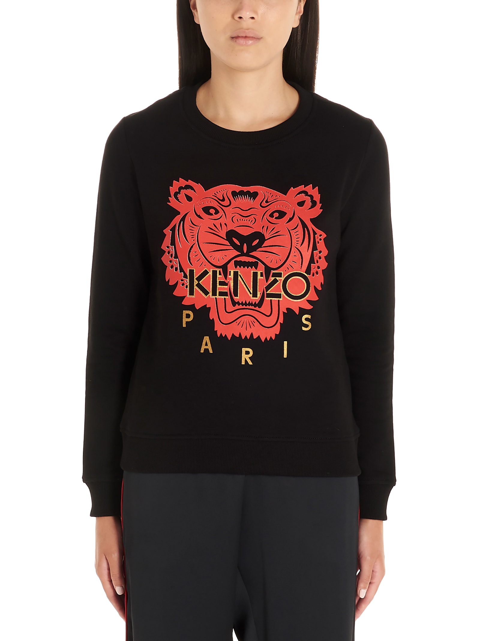 black and red kenzo jumper