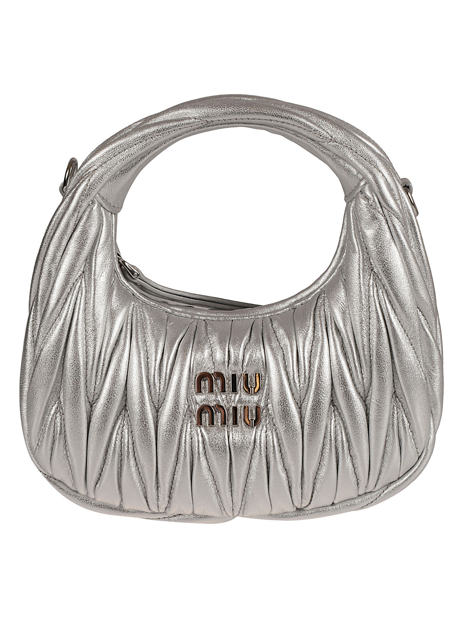 MIU MIU MATELASSÉ LOGO SHOULDER BAG