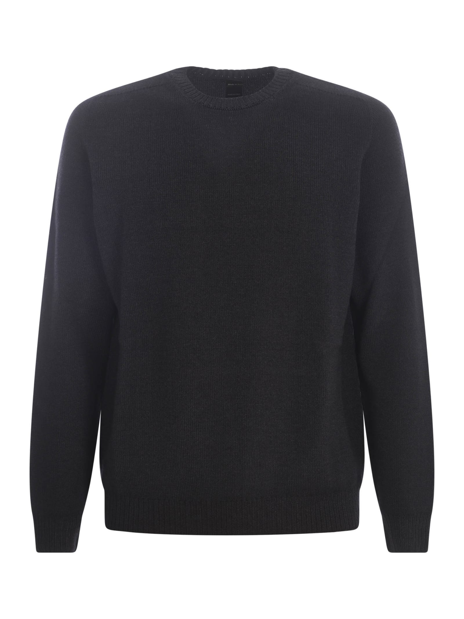 Shop Jeordie's Sweater Jeordies In Merino Wool In Grigio Scuro