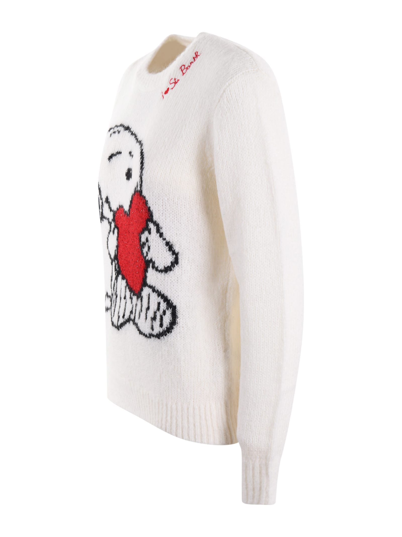 Shop Mc2 Saint Barth Sweater In Ivory